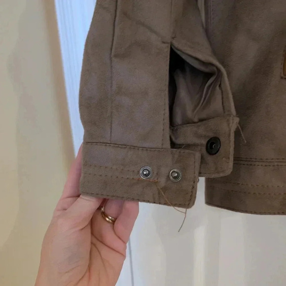 GA Milano Men's Brown Jacket with Faux Fur Collar New Wirh Tags Size Small - Picture 6 of 10